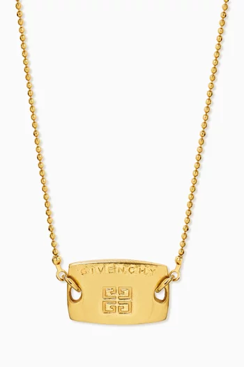 1980s Pendant Tag Necklace
