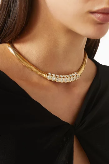 1980s Crystal Necklace