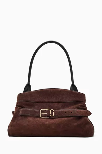 The Dakota Satchel Shoulder Bag in Suede