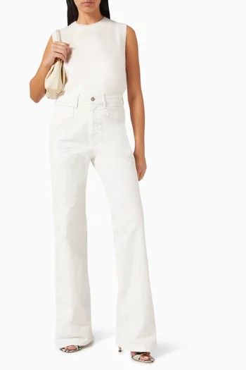 Knit Rib-trim Top