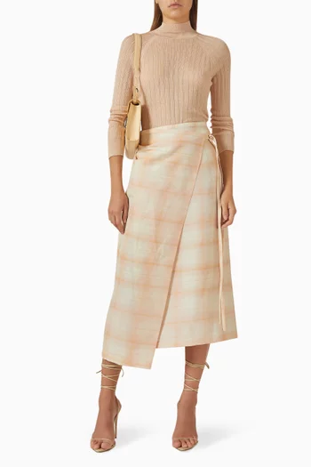 Mockneck Top in Ribbed-knit