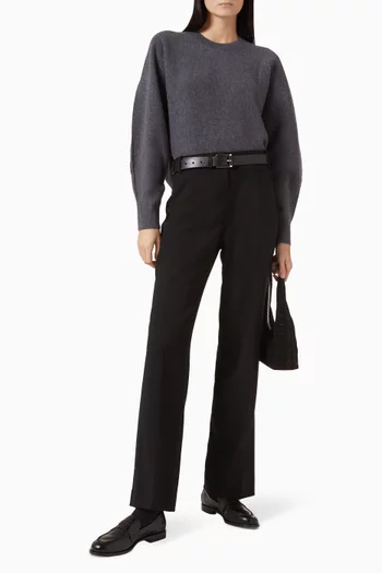 Sculptural Sweater in Wool-blend