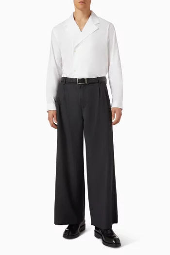 Wide-leg Pants in Wool