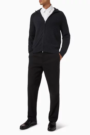 Mockneck Zip Jacket in Wool