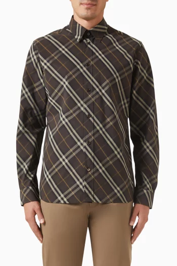 Relaxed Fit Check Shirt in Cotton