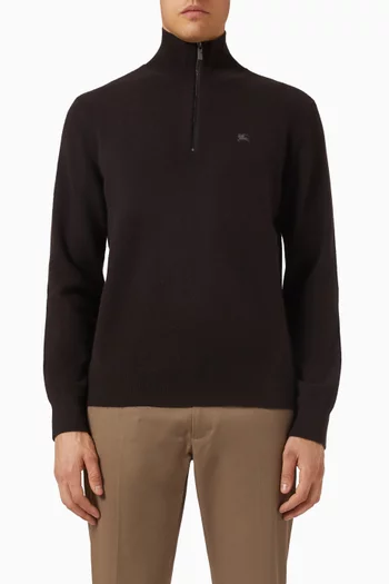 Half-zip Sweater in Cashmere-blend