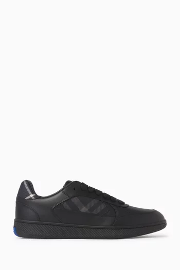 Check Terrace Sneakers in Leather