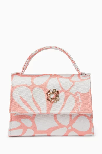 Floral Handbag in Mikado