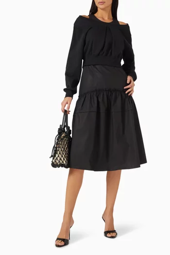 Layered Tank Combo Dress in French Terry