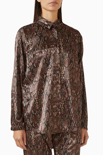 Girlfriend Shirt in Satin