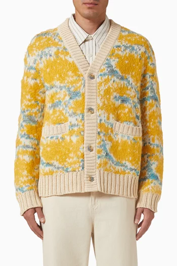 كارديغان تيرنر بنقشة مموهة مزيج قطن