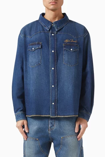 Western Shirt in Denim