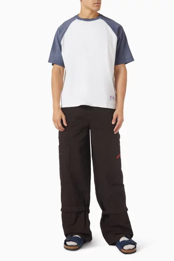 Raglan Athl. Patch T-shirt in Organic Cotton