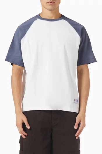 Raglan Athl. Patch T-shirt in Organic Cotton