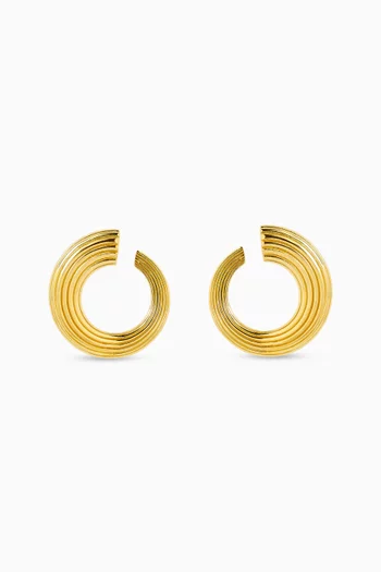Croissance Illimitée Earrings in 18kt Gold Vermeil