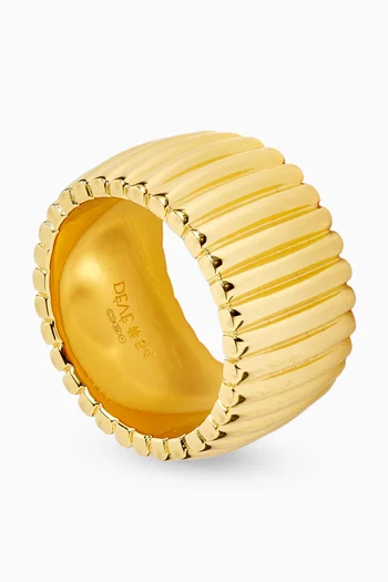 Neo-Concrete Movement Ring in 18kt Gold Vermeil