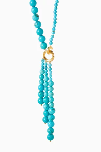 Onda Turquoise Necklace in 18kt Gold Vermeil
