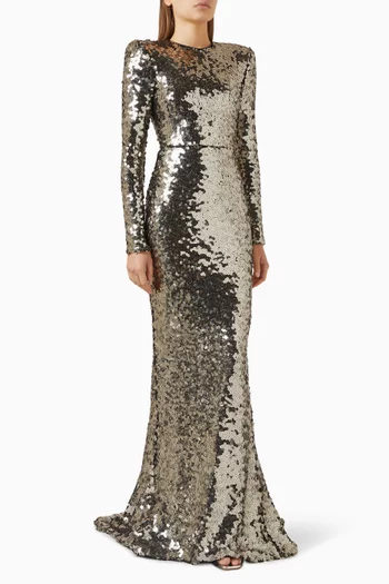 Lumen Sequin-embellished Gown