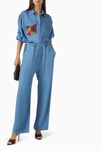 Wide-leg Pants