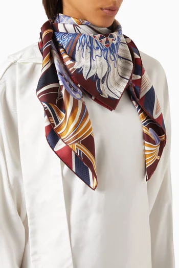 Giada Print Scarf in Silk