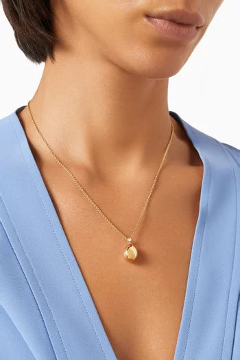 Petite Pendant Necklace in 18kt Yellow Gold