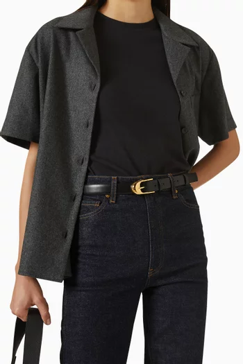 Dome Belt in Leather