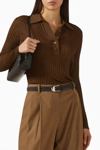 Dome Belt in Suede