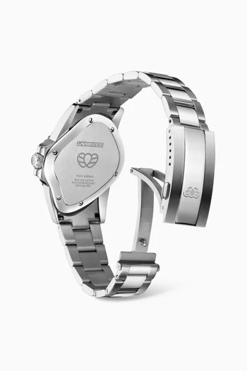 PEA001 Automatic Stainless Steel & Ceramic Watch, 45 x 40mm