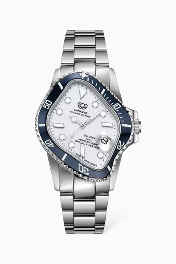 PEA001 Automatic Stainless Steel & Ceramic Watch, 45 x 40mm