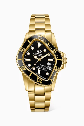PEA001 Automatic Stainless Steel & Ceramic Watch, 45 x 40mm