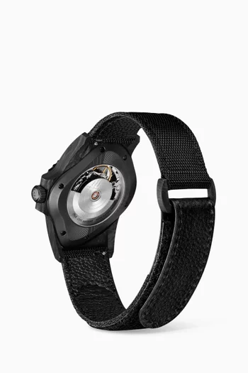 PEA001GMT Automatic Stainless Steel & Ceramic Watch, 45 x 40mm