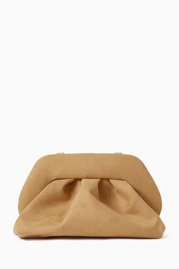 Tia Clutch Bag in Suede
