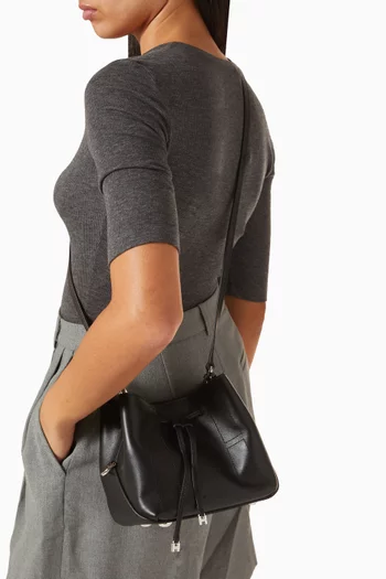 Mini Hocket Bucket Bag in Leather