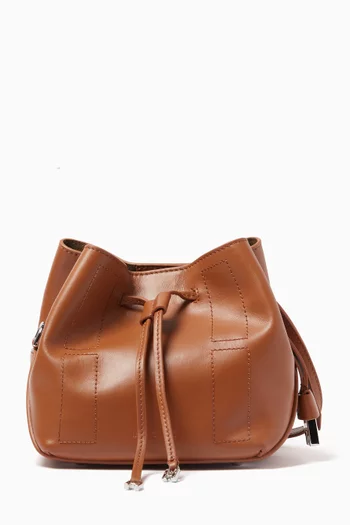 Mini Hocket Bucket Bag in Leather