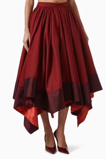 Handkerchief Hem Skirt in Ramie