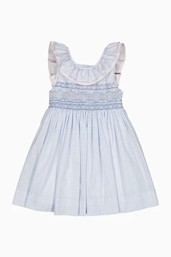 Melina Smocked Dress in Cotton
