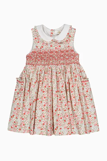 Ixia Smocked Dress in Cotton