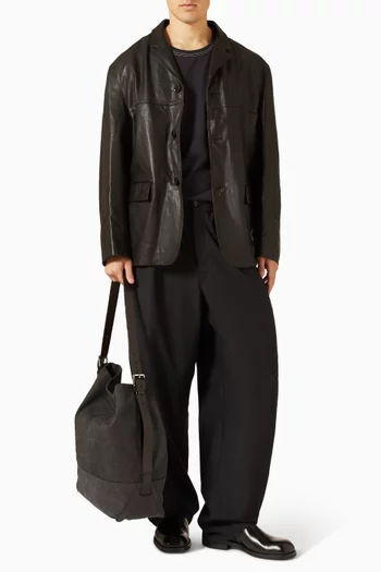 تي شيرت بقصة مربعة قطن