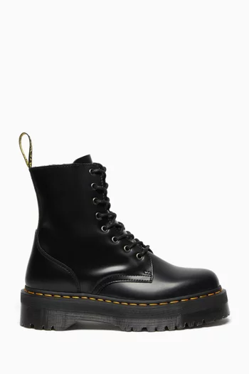 Jadon 8-eye Platform Boots in Leather