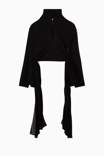 Bow Blouse in Georgette