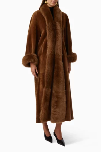 Sima Coat in Premium Merino Shearling