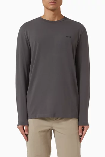 تي شيرت بأكمام طويلة قطن جيرسيه