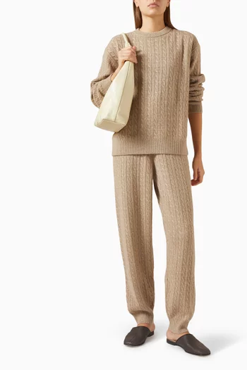 Cable-knit Sweater in Cashmere
