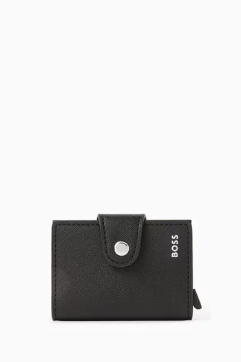 Zair Card Holder in Bonded Leather