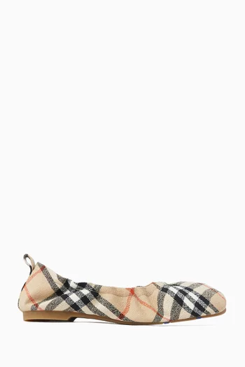 Baby Ballerina Flats in Wool