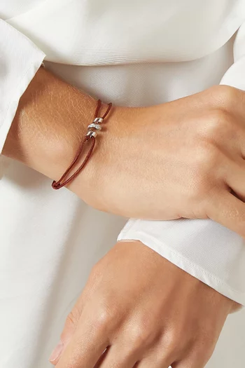 Le Cordon Cotillons Cord Bracelet in 18kt White Gold