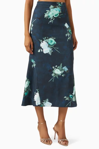 Floral-print Skirt