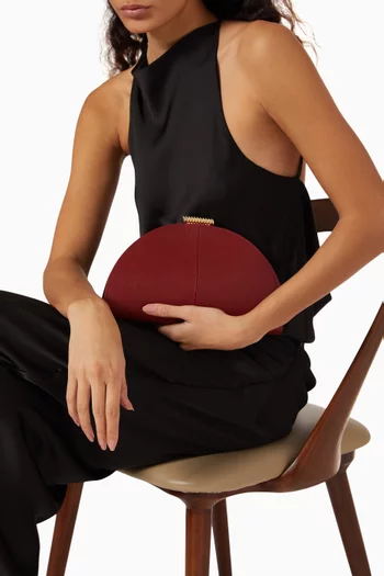 Zamora Clutch Bag in Saffiano Leather