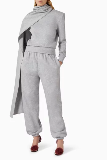 Elastic Sweatpants in Cotton