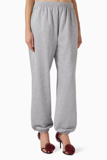 Elastic Sweatpants in Cotton